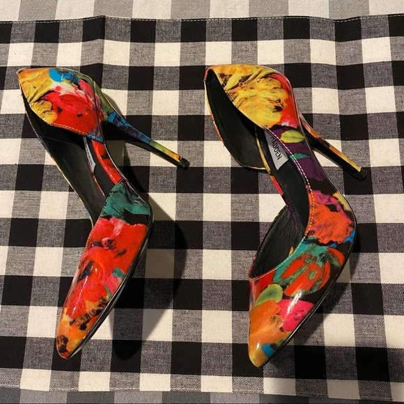 Steve Madden Groovi D'Orsay Floral Pumps Size 7M - Picture 2 of 8